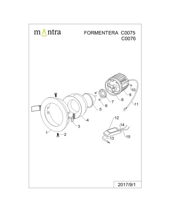 ***OFER/DES***  FORMENTERA * EMPOTRABLE LED COB (Basculante) 7W - 4000K